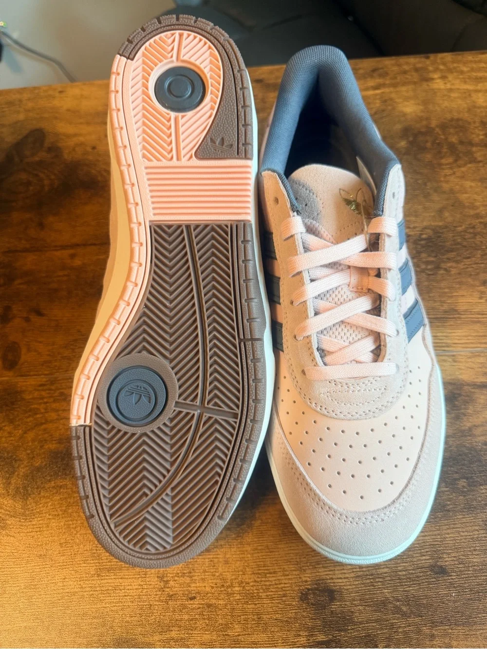 adidas Tyshawn II Sneakers in Pink and Gray 11.5M